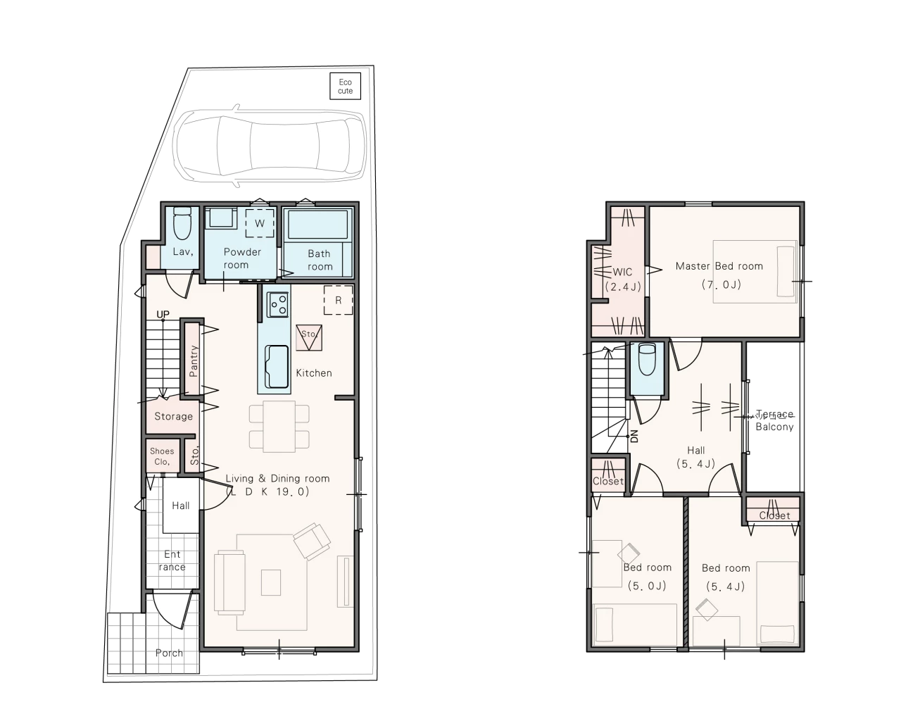 B号地 間取り図